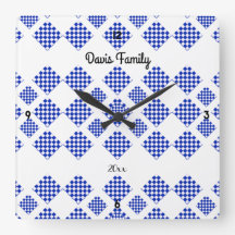 Diamond Karo Blue White
