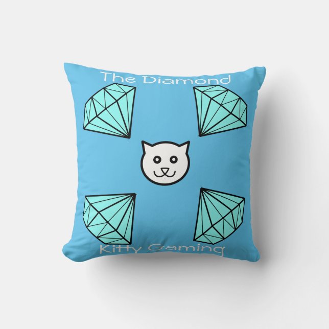 Diamond Kitty Gaming Kissen (Vorderseite)
