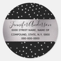 Diamond Konfetti Shimmer schwarz silber DIY