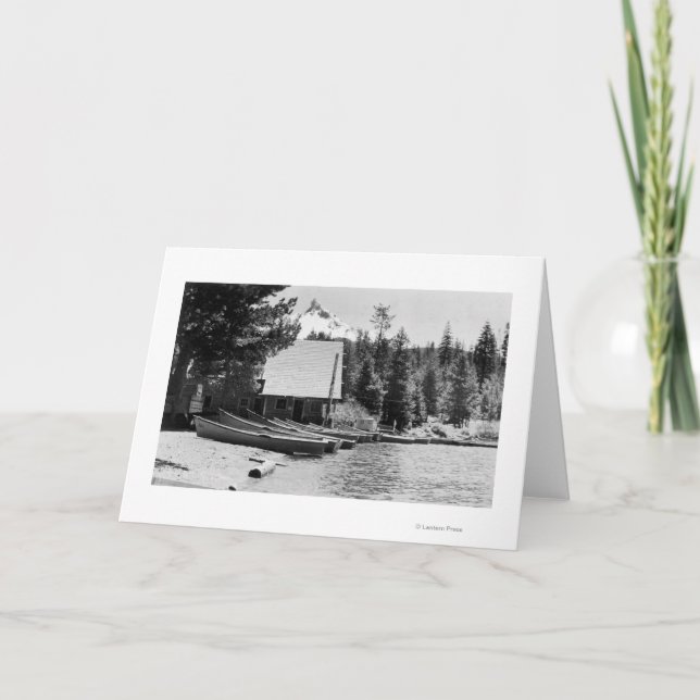 Diamond Lake Lodge FotoDiamond Lake, OR Karte (Vorderseite)