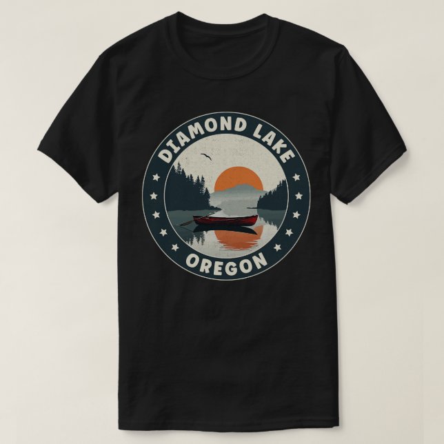 Diamond Lake Oregon Sunset T-Shirt (Design vorne)