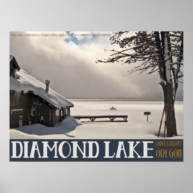 Diamond Lake Winter Poster (Vorne)