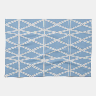 Diamond Lattice contemporary modern triangle blue Geschirrtuch