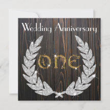 Diamond Laurel & Gold 1. Hochzeitstag
