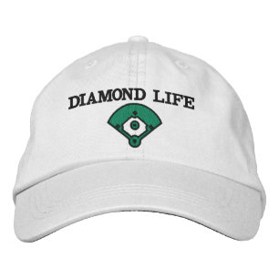 Diamond Life Softball Bestickte Baseballkappe