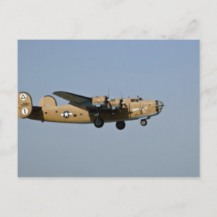 Diamond Lil B-24 Bomber, landet in Oshkosh, Postkarte