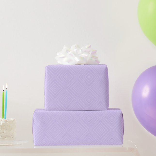 Diamond Lilac Geometric Gift Geschenkpapier (Partygeschenke)