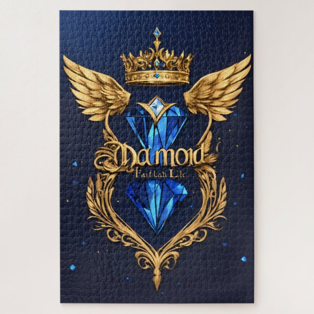 Diamond Logo Puzzle | Luxury Crystal Diamond Jigsa (Vertikal)