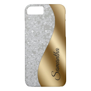 Diamond Look Bling Gold Metal Personalisiert Case-Mate iPhone Hülle