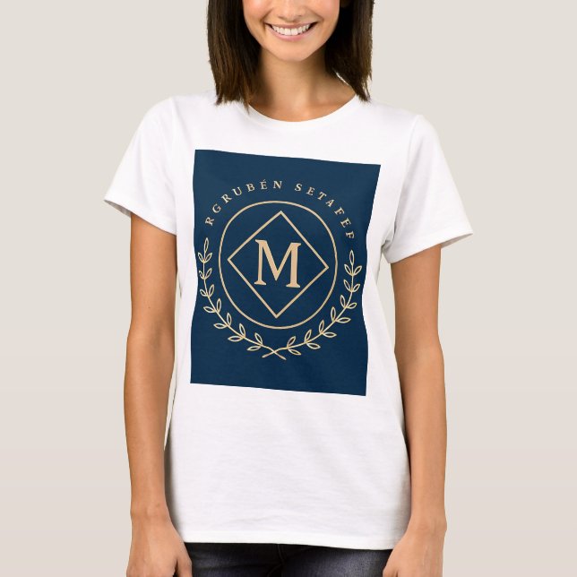 Diamond Monogramm Kreis T-Shirt (Vorderseite)