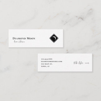 Diamond Moon Logo Mini Visitenkarte