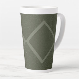 Diamond Moss Green Texture Latte Tasse