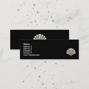 Diamond Muschel Mini Business Card Mini Visitenkarte