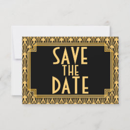 Diamond Muster Art Deco Wedding Save the Date