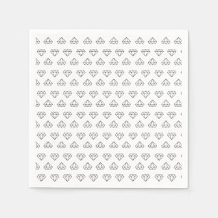 Diamond Muster Papier Napkins Serviette
