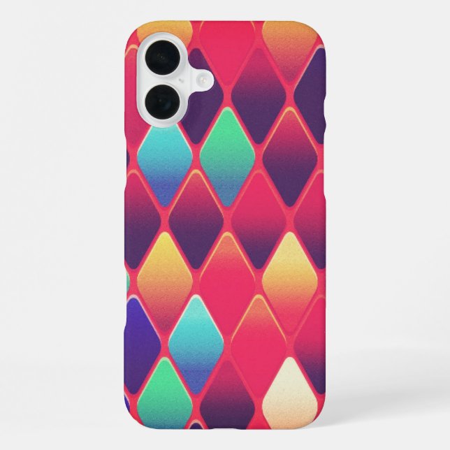 Diamond Muster Phone Case iPhone Hülle (Rückseite)