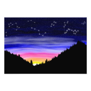 Diamond Night Foto Print