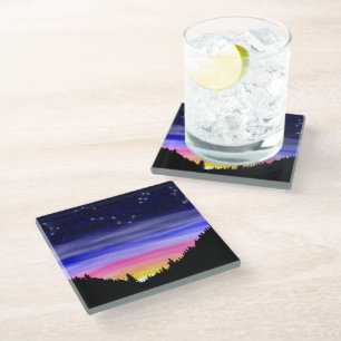 Diamond Night Glass Untersetzer
