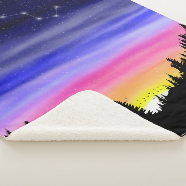 Diamond Night Sherpa Blanket Sherpadecke (3/4)