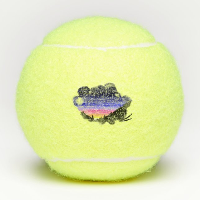 Diamond Night Tennisbälle (Vorderseite)