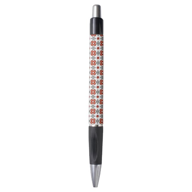 Diamond Orange Muster Kugelschreiber (Vorderseite Vertikal)