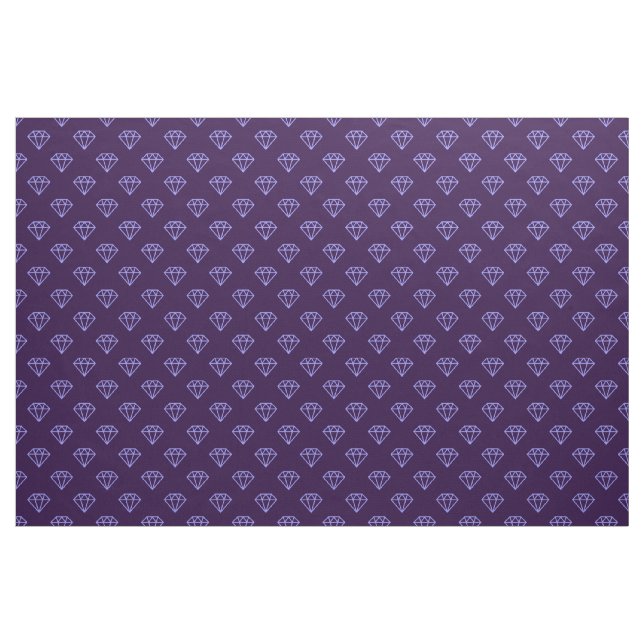 Diamond - Pastel Blue on Deep Lila Stoff (Yard (91,4 cm))