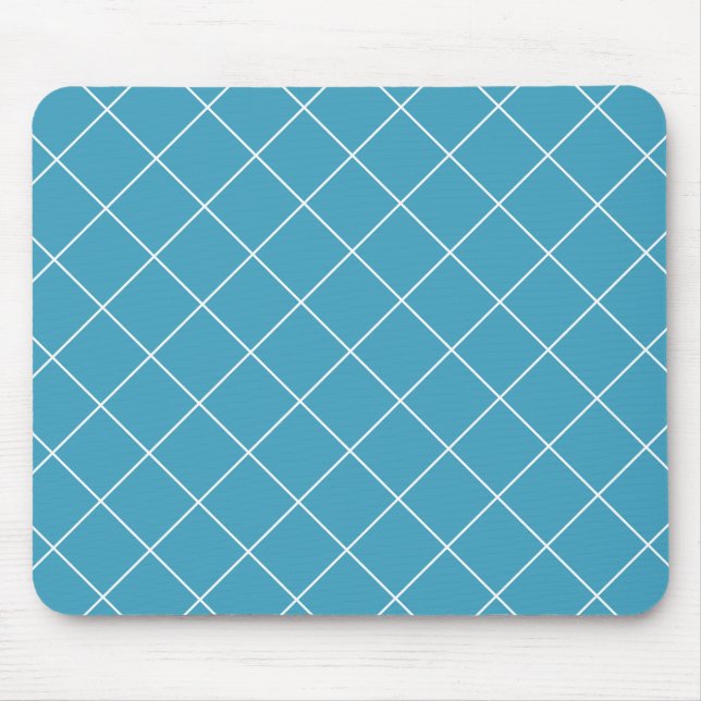 Diamond Pattern Aqua Mousepad (Vorne)