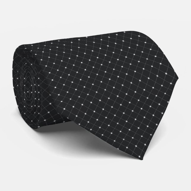 Diamond Pattern Neck Tie Krawatte (Gerollt)