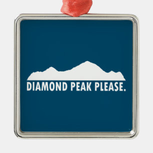 Diamond Peak bitte Ornament Aus Metall
