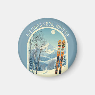 Diamond Peak Nevada Lake Tahoe Ski-Souvenir  Magnet