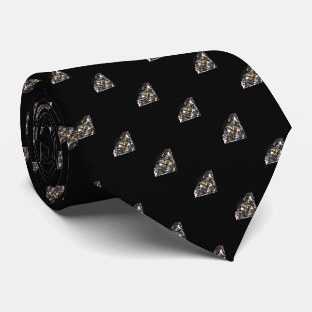 Diamond Print Necktie Krawatte (Gerollt)