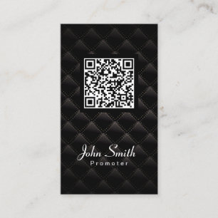 Diamond Quilt QR Code Promoter Business Card Visitenkarte
