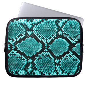 Diamond Rattlesnake Snake Skin aqua Laptopschutzhülle