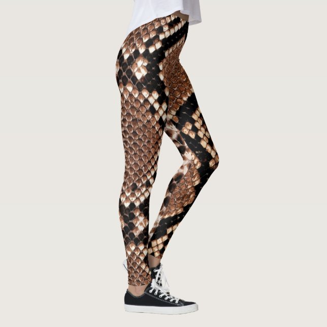 Diamond Rattlesnake Snake Skin Leggings (Rechts)
