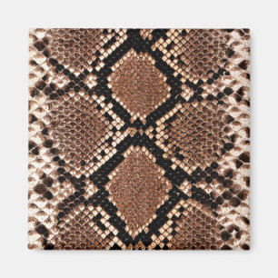 Diamond Rattlesnake Snake Skin Magnet