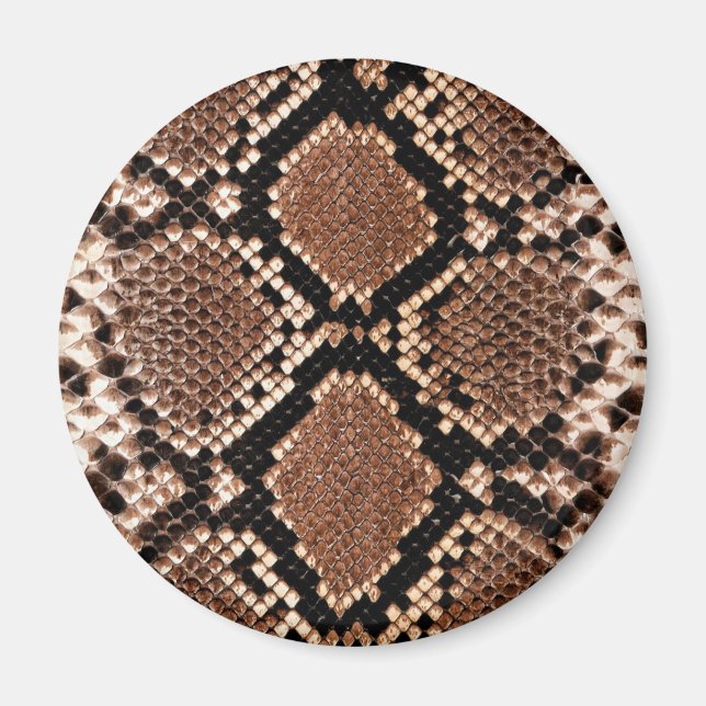 Diamond Rattlesnake Snake Skin Magnet (Vorne)
