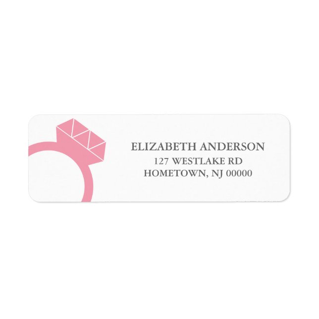 Diamond Ring Address Labels (Vorne)