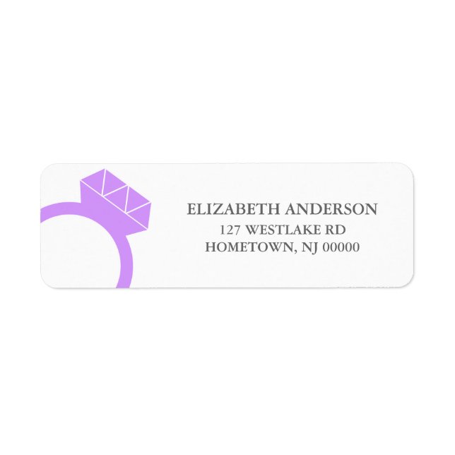 Diamond Ring Address Labels (Vorne)