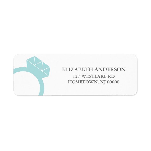 Diamond Ring Address Labels (Vorne)
