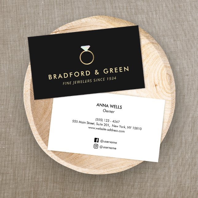 Diamond Ring Fine Jewelers Visitenkarte (Von Creator hochgeladen)