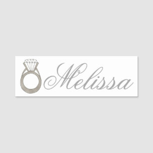 Diamond Ring Juwelier Wedding Bridal Shop Namensschild