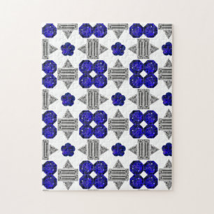 Diamond Sapphire Gemstone Art, blau Puzzle