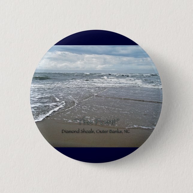 Diamond Shoals "The Point" OBX North Carolina Button (Vorderseite)