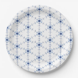 Diamond Snowflake Pattern Pappteller