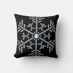 Diamond Snowflake Throw Kissen