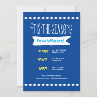 Diamond Snowflake Whoville Urlaub Einladung