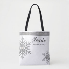 Diamond Snowflake Winter Wedding Bride
