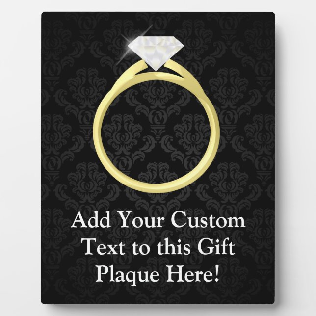 Diamond Solitaire Ring Fotoplatte (Vorderseite)