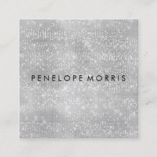 Diamond Sparkle Glitzer Beauty Stylist Quadratische Visitenkarte