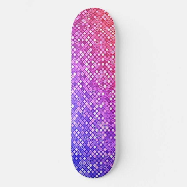 Diamond Sparkle Ombre Skateboard (Vorderseite)